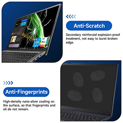 2 Pack 15.6 inch (1920x1080P) Laptop Blue Light Screen Protector, Eye Protection Anti-Scratch and Anti-Glare Screens for Laptops 15.6’’ with 16:9 Aspect Ratio - size: 15.6 inch