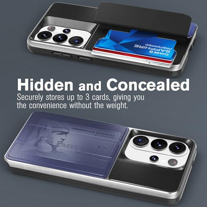 VENA vCommute for Samsung Galaxy S26 Ultra Wallet Case, Blue | Military-Grade Drop Protection, Premium Leather Magnetic Flap Cover, Hidden Card Holder, RFID Blocking, Multi-Angle Kickstand - color: Blue, size: S26 Ultra