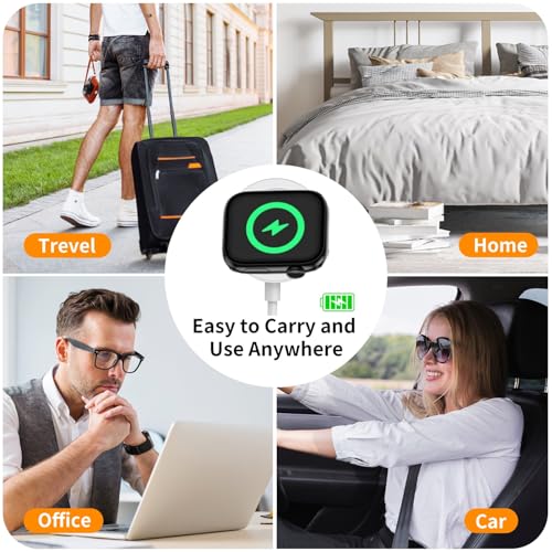 EGK 6.6FT USB-C Magnetic Charger for Apple Watch with 20W Power Adapter