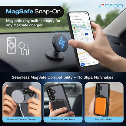 CEDO Magnetic Kickstand Case for Samsung S26, MagSafe Compatible Black - size: Samsung S26