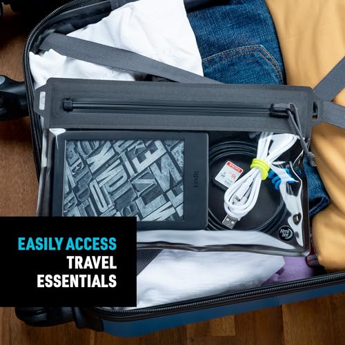Nite Ize RunOff Waterproof Travel Pouch with TRU Zip - Dry Pouch for Phone & Travel Necessities - Touchscreen Friendly - Waterproof with Reliable Zipper - Medium, Charcoal - style: Medium