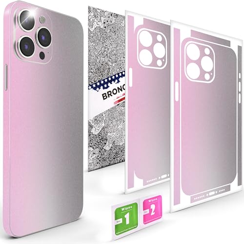2Pcs Skin Wrap Compatible for iPhone 15 Pro – Slim Decal Vinyl Protective Film for Sides & Back – Sleek Fit, Premium Look – Compatible with All iPhone 15 Pro Cases - Nardo Gray - color: Nardo Gray