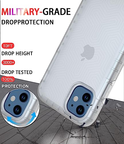 Diverbox for iPhone 12 case [Shockproof] [Dropproof] [Tempered Glass Screen Protector],Heavy Duty Protection Phone Case Cover for Apple iPhone 12 (Turquoise -2in1) - color: Clear-2in1