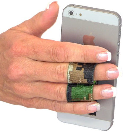 LAZY-HANDS 2-Loop Phone Grip - FITS Most - Camouflage - color: Camouflage - Fits Most