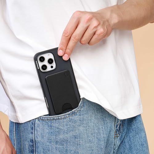 PopSockets Phone Wallet for MagSafe w/o Grip- Black - color: Black No Grip, style: Magsafe No Grip