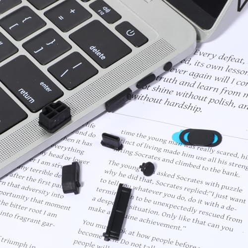 40 Pcs 8 Types USB Port Cover, Silicone USB Port Caps