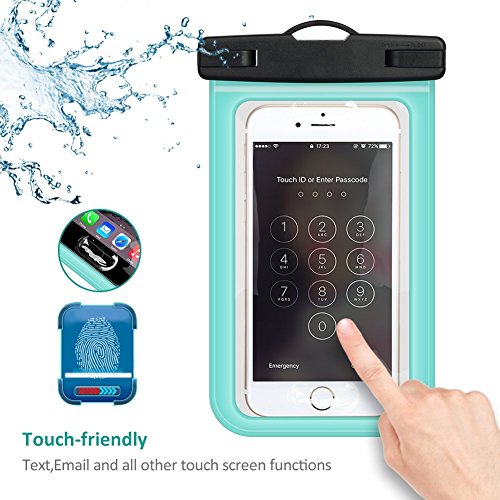Universal Waterproof Case with Super Sealability Technology, Cellphone Dry Bag Pouch with Sensitive PVC Touch Screen for Cellphone Up to 6.0" Diagonal