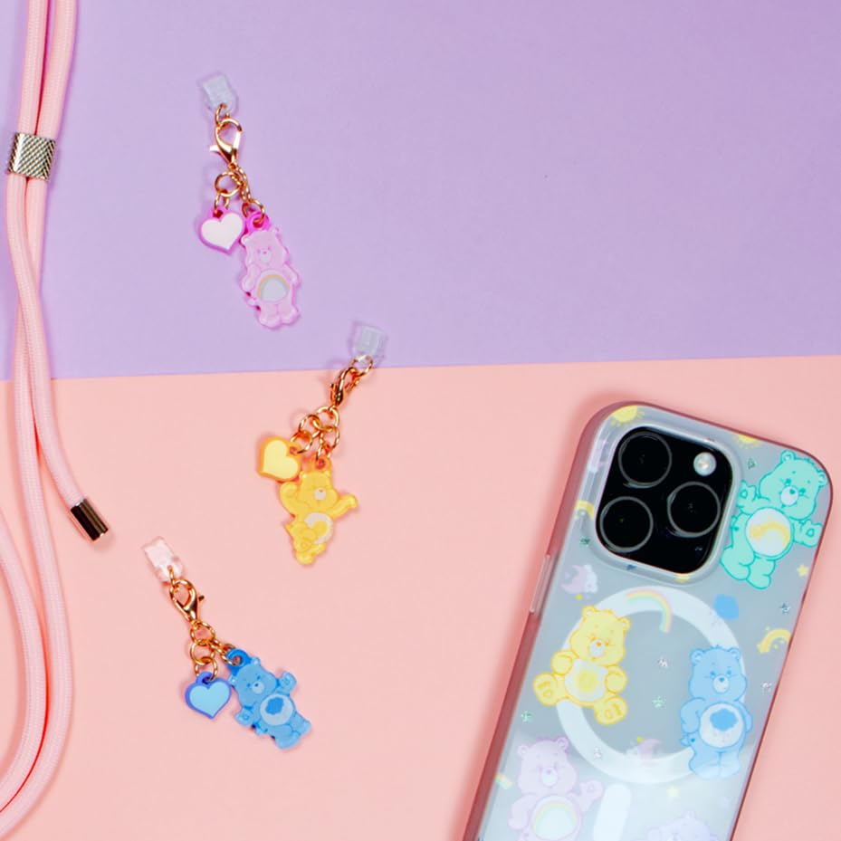 Sonix Dust Plugs - USB C + Lightning Compatible - Care Bears Character Charging Port Charms (3 Pack) - Funshine, Cheer, Grumpy Bear - color: Funshine, Cheer, and Grumpy Bear