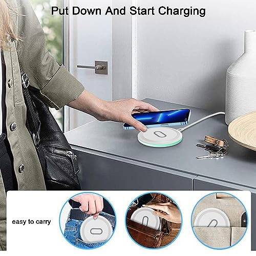 Wireless Charger Samsung S26 Ultra Charging Station for Galaxy S26 S25 Plus - color: White