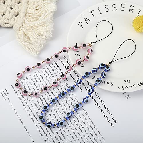 6PCS Beaded Phone Charms Strap Fruit Star Faux Pearl Rainbow Beads Phone Chains Beaded Lanyard for Camera Key Wallet Valentines Day Gifts for Her Women - style: Style6-6