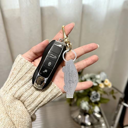 Ahiller Keychain Bottle Opener and Simple Phone Stand - color: Silver