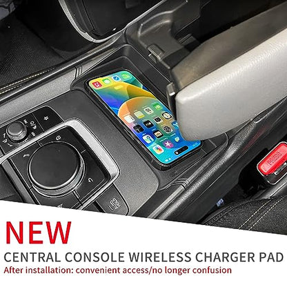 SMABEE Center Console Protective Mat for Mazda CX-50 2023+ - size: Center Console Wireless Charging Mat