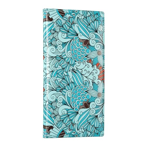 CoBak Checkbook Cover for Women & Men - PU Leather Case with RFID Blocking | Classic Design Check Book Holder for Personal and Business - color: Jungle