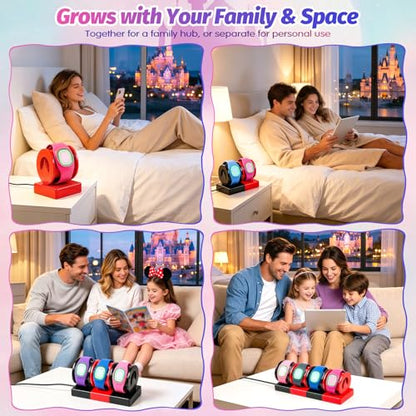 Modular Charging Stand for MagicBand+, Expandable 2-4 Slot Dock - color: 3-Slot Modular Pack