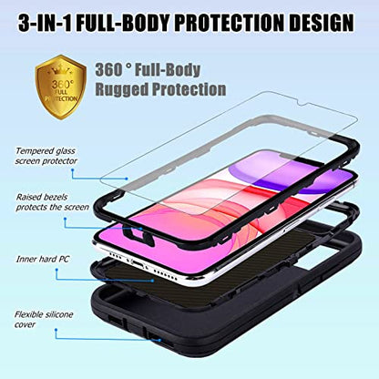 Compatible for Samsung Galaxy A15 5G Old American USA Flag Case with Screen Protector [Military Grade Protection] Heavy Duty Shockproof 6.2inch - color: American Flag