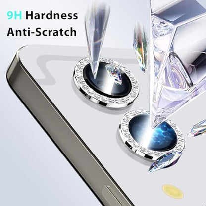 Zeking 2 Set for Samsung Galaxy Tab S11 Ultra Bling Camera Lens Protector - color: BlingSilver