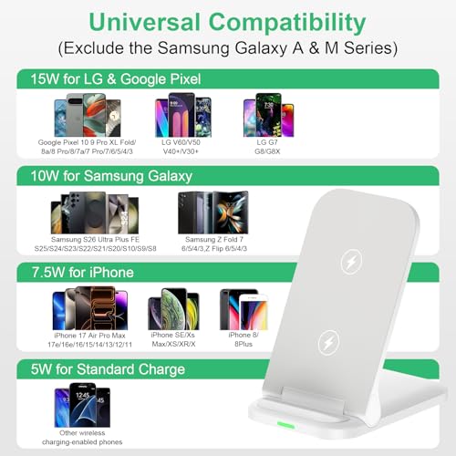 Samsung Wireless Phone Charger for Android Samsung Galaxy S26Ultra/S26+/S26