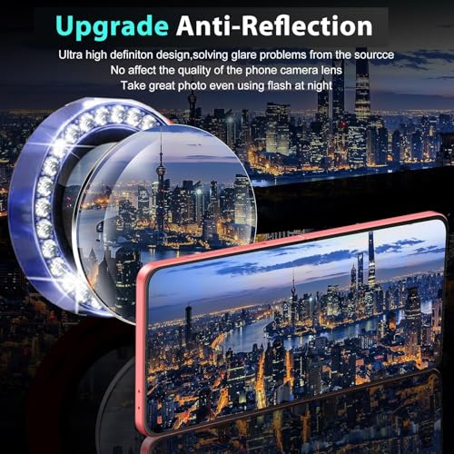 2-Pack Camera Lens Protectors for Galaxy Z Flip7, Glitter Bling Sparkly Camera Cover with Aluminum Edging,Individual Metal Lens Cover [Case Friendly],Bling Blue - color: Bling Blue