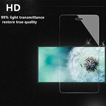 2 Pack Screen Protector for BLU J9L | (6 Inch) High Definition Tempered Glass 9H Hardness Anti-Scratch Bubble-Free and Case Friendly