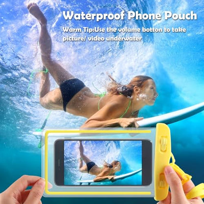 Flutesan 40 Pack Universal Clear Waterproof Phone Pouch, Multicolor - color: Multicolor