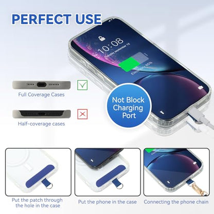 VVAAGG Cell Phone Lanyard for iPhone Crossbody Phone Strap - color: Blue