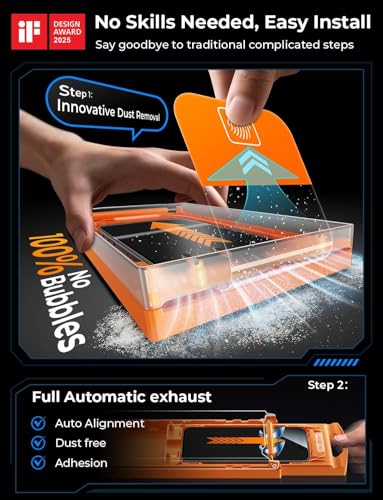 2+2 Packs for iPhone 17 Pro Max Screen Protector,with Camera Lens Protector - size: iPhone 17 Pro Max