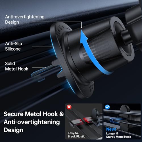 SYNCWIRE for MagSafe Car Mount, Magnetic Phone Holder for Car Air Vent - color: Carbon Fiber