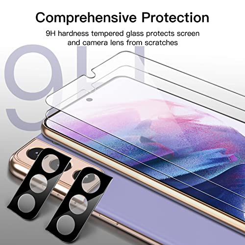JETech Screen Protector for Samsung Galaxy S21, 2+2 Pack - size: Galaxy S21