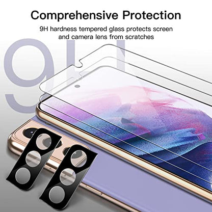 JETech Screen Protector for Samsung Galaxy S21, 2+2 Pack - size: Galaxy S21