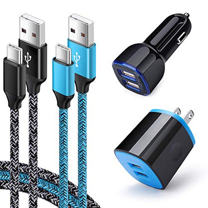 USB C Charger Set for Samsung Galaxy A17 A16 A15 5G A14 S26 Ultra S25 FE - color: Blue