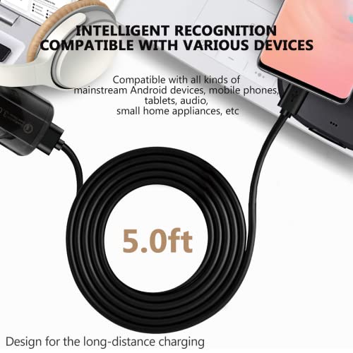 Fast Car Charger USB C Charging Cable Cord for Moto G Pure, Stylus 5G, Power, Play, One 5G Ace, G60S, G200, G9, G8, G7, Ultra Z4, G60, G22, G72, Edge 30 Phone - style: 5FT Car charger