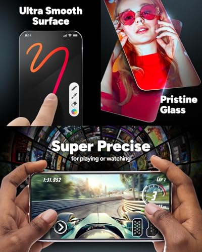 ZAGG InvisibleShield Glass Privacy 360 iPhone 15 Pro Max Screen Protector - 4-Way Privacy Filter, 5X Stronger with Reinforced Edges, Scratch & Smudge-Resistant Surface, Install Tray Included - style: iPhone 15 Pro Max