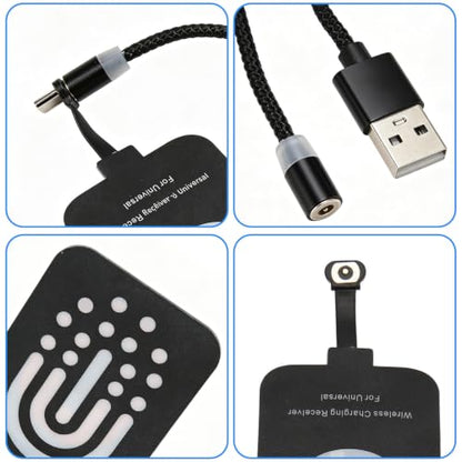 Tiiyee Wireless Charging Receiver, USB C Wireless Charger Adapter Module