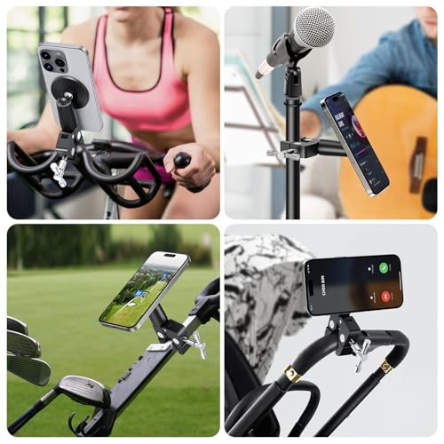 elitehood Magnetic Phone Clamp Mount, Universal Magsafe iPhone Holder Clip - style: Magnetic Mount