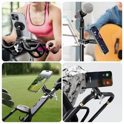 elitehood Magnetic Phone Clamp Mount, Universal Magsafe iPhone Holder Clip - style: Magnetic Mount