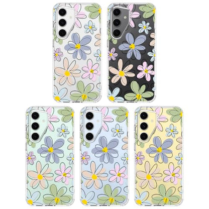 MOSNOVO Case for Samsung Galaxy S24 FE, [Buffertech 6.6ft Military-Grade Drop Protection] [Anti Peel Off Tech] Clear TPU Bumper Phone Case Cover Design - Linear Blooms - color: Clear - Linear Blooms, size: Samsung Galaxy S24 FE
