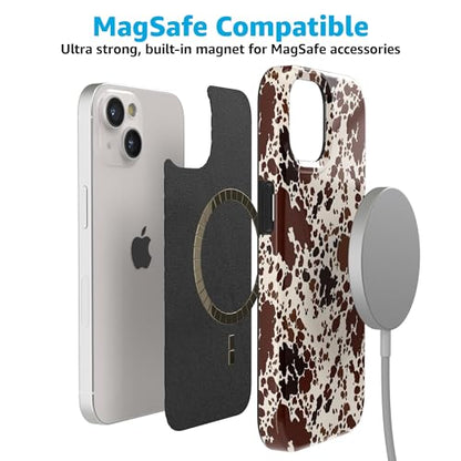 Casely iPhone 15 Plus Case | Cowgirl Envy | Cow Print | Compatible with MagSafe | Classic Ultra Slim Design - color: Cowgirl Envy | Cow Print
