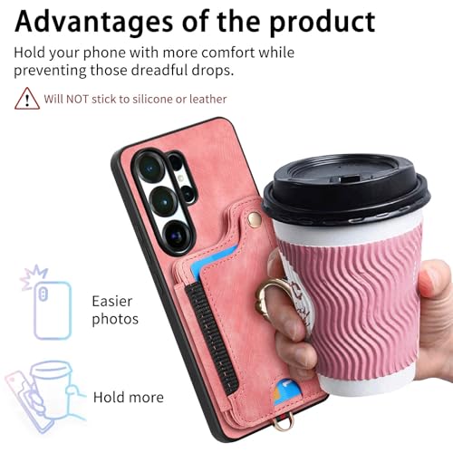 for Samsung Galaxy S26 Ultra Case Wallet with Card Slots Blue | PU Leather Flip Folio Cover,RFID Blocking Ring Holder,Kickstand,Wrist Strap,Shockproof,Magnetic Protective,Women Men Girls - color: Blue, size: Galaxy S26 Ultra 6.9 Inch