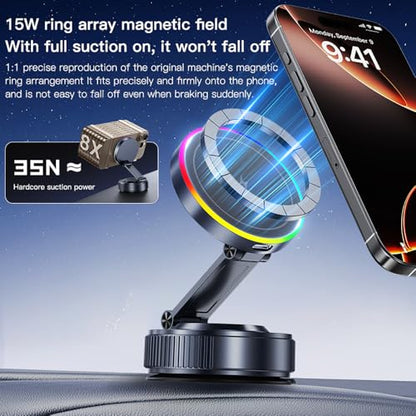 for MagSafe Car Mount Charger,15W Wireless Charge,Phone Holder for Your Car