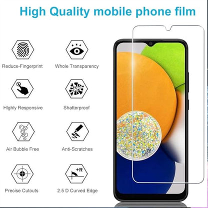 3-Pack Clear Screen Protector Tempered Glass for Samsung Galaxy A13 5G, Bubble-Free, Easy Install - size: Samsung Galaxy A13 5G