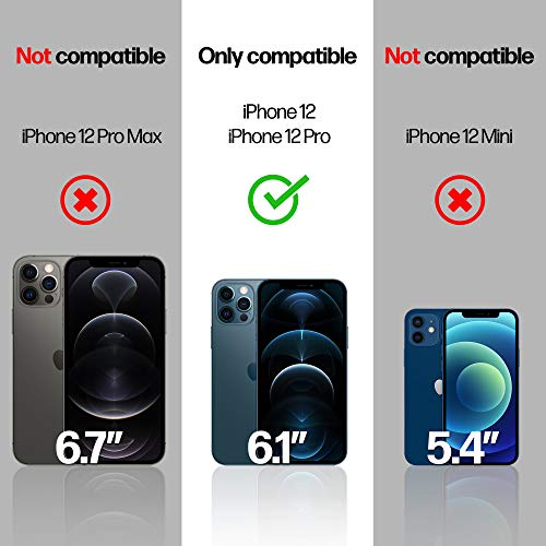 Power Theory Designed for iPhone 12/iPhone 12 Pro Privacy Screen Protector Tempered Glass Anti Spy protection [9H Hardness], Easy Install Kit, 99% HD Bubble Free Case Friendly, Anti-Scratch, 2 Pack - size: iPhone 12/12 Pro [2-Pack]