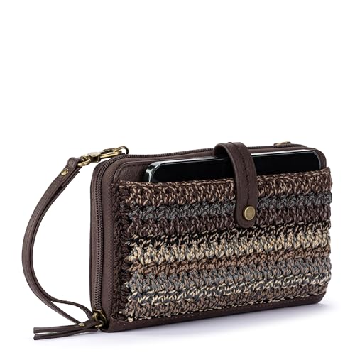 The Sak Iris Smartphone Crossbody Purse - Small Women's Cellphone Bag & Wallet For Everyday- Convertible Wristlet With Zipper | Fits Most Smartphones, Card Slots & Zip Pocket, Detachable Wristlet & Crossbody Straps, Hands-Free for Travel & Errands - color