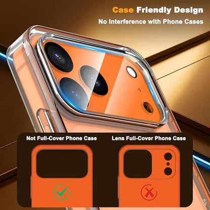 YWXTW 4 Pack Camera Lens Protector Compatible with iPhone 17 Pro Max (6.9 Inch), Full Coverage Tempered Glass Camera Lens Cover, [Night Shooting Mode] 0 Bubbles Case Friendly, High Definition - color: Clear, size: iPhone 17 Pro Max
