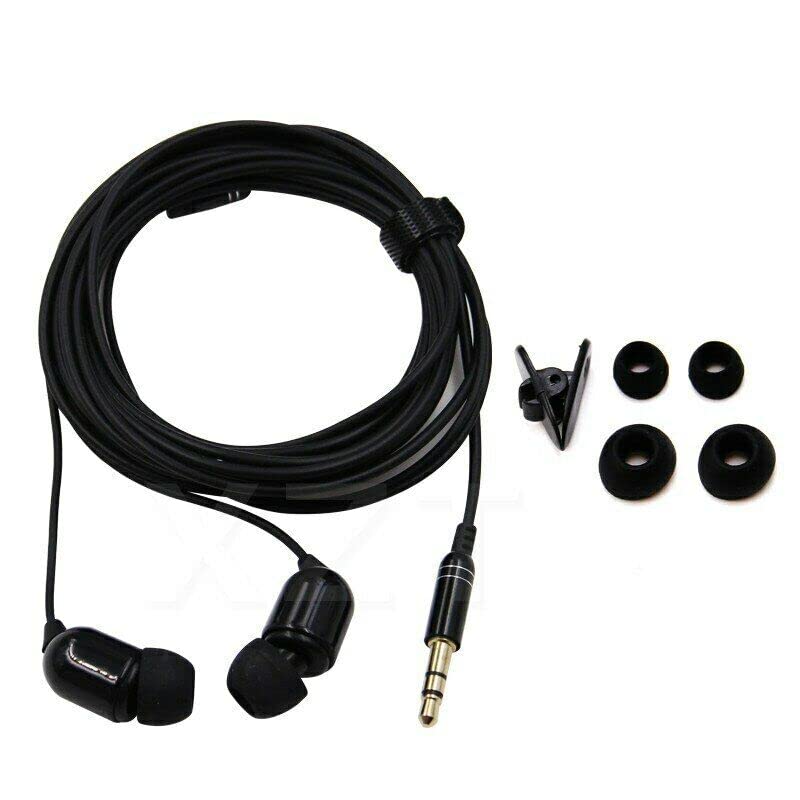 VizGiz 3 Pack 10FT Earbuds 3.5mm Stereo 3 Pole Headset Earphones 3 Meter Long Extension Wired Cord Cable Earphone Monitor in-Ear Headphone for Live Streamer Webcast Broadcast Phone Computer