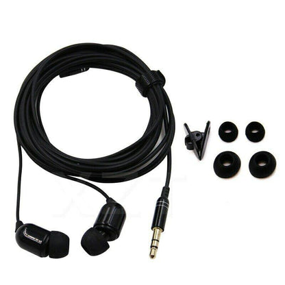 VizGiz 3 Pack 10FT Earbuds 3.5mm Stereo 3 Pole Headset Earphones 3 Meter Long Extension Wired Cord Cable Earphone Monitor in-Ear Headphone for Live Streamer Webcast Broadcast Phone Computer