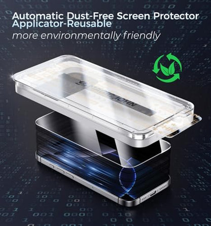 MAGIC JOHN 3rd Gen Upgraded for iPhone 16 Pro Privacy Screen Protector - size: iPhone 16 Pro-6.3''