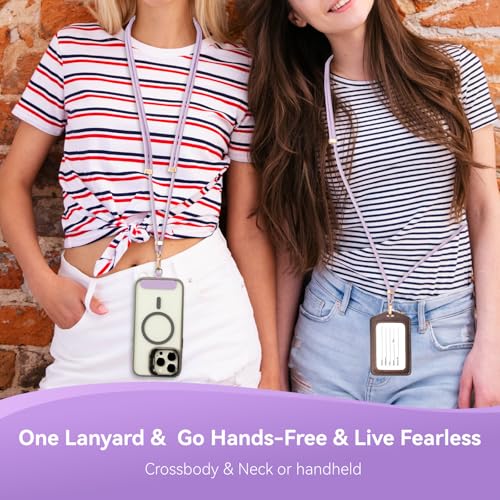 VVAAGG Cell Phone Lanyard for iPhone Crossbody Phone Strap - color: Purple