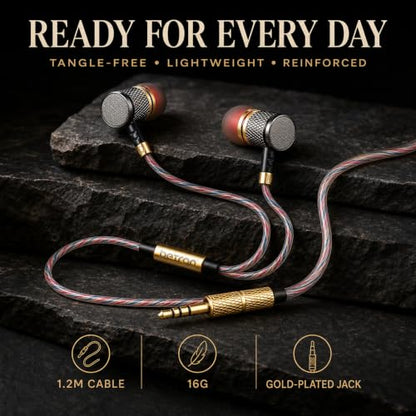 Betron YSM1000 Earphones Wired Earbud Headphones with 3.5mm Jack