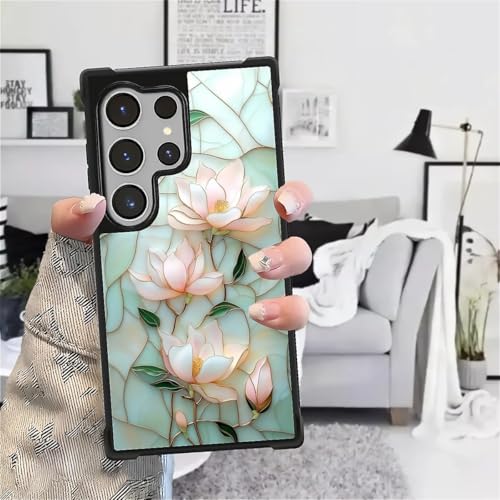 for Samsung Galaxy S26Ultra Case,Soft Silicone Shockproof Bumper Camera Protection Phone Case-Glazed Stone Lotus - color: Glazed Stone Lotus, size: Samsung Galaxy S26Ultra