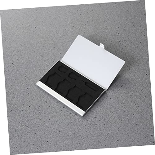Sim Card Box Holder with Card Needle Aluminum Alloy Silver